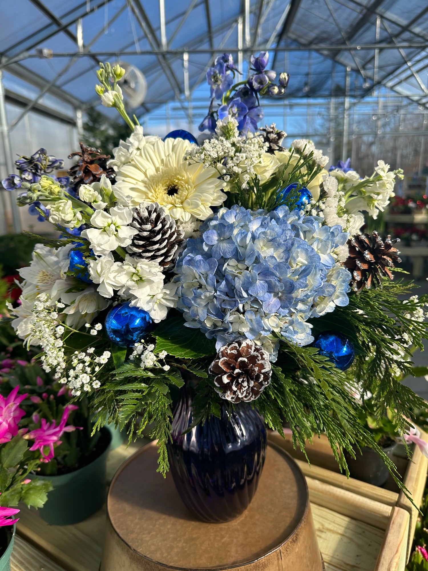 Let it Snow Flower Arrangement