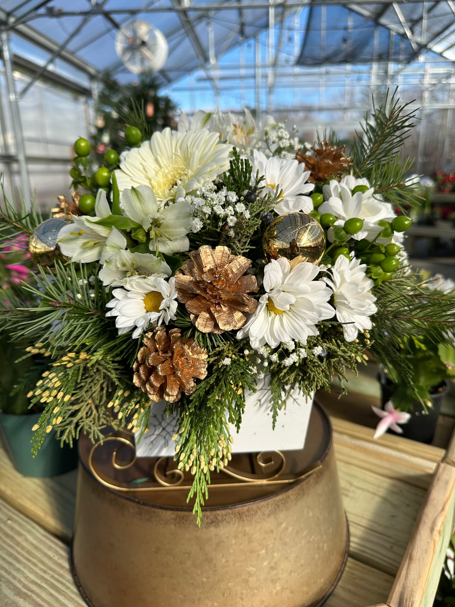 Sleigh Bells Flower Arrangement