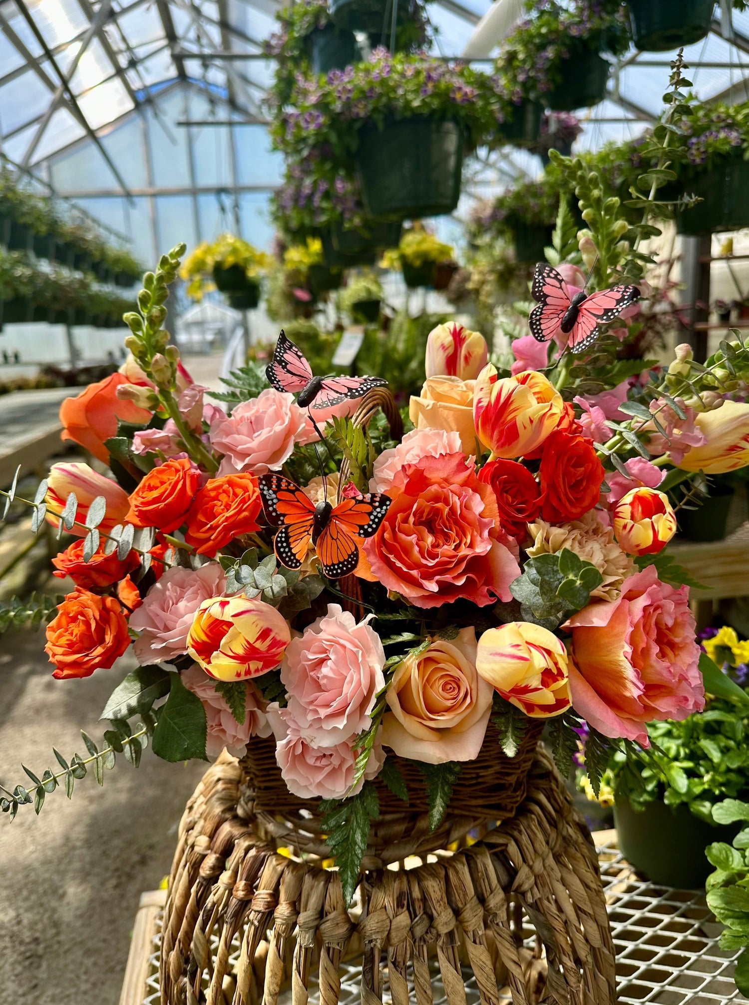 Butterfly Garden Flower Arrangement
