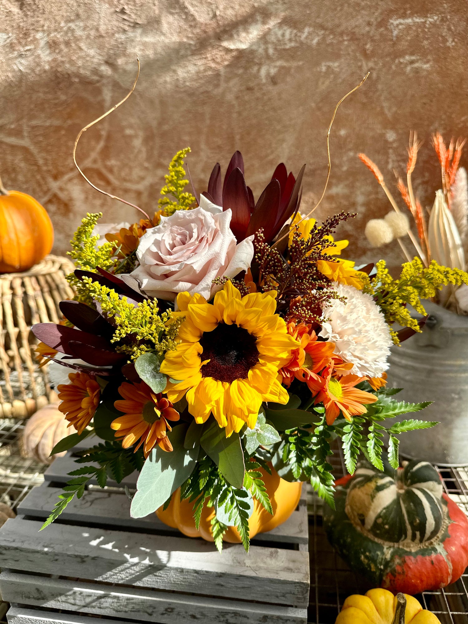 'Hello, Pumpkin!' Flower Arrangement